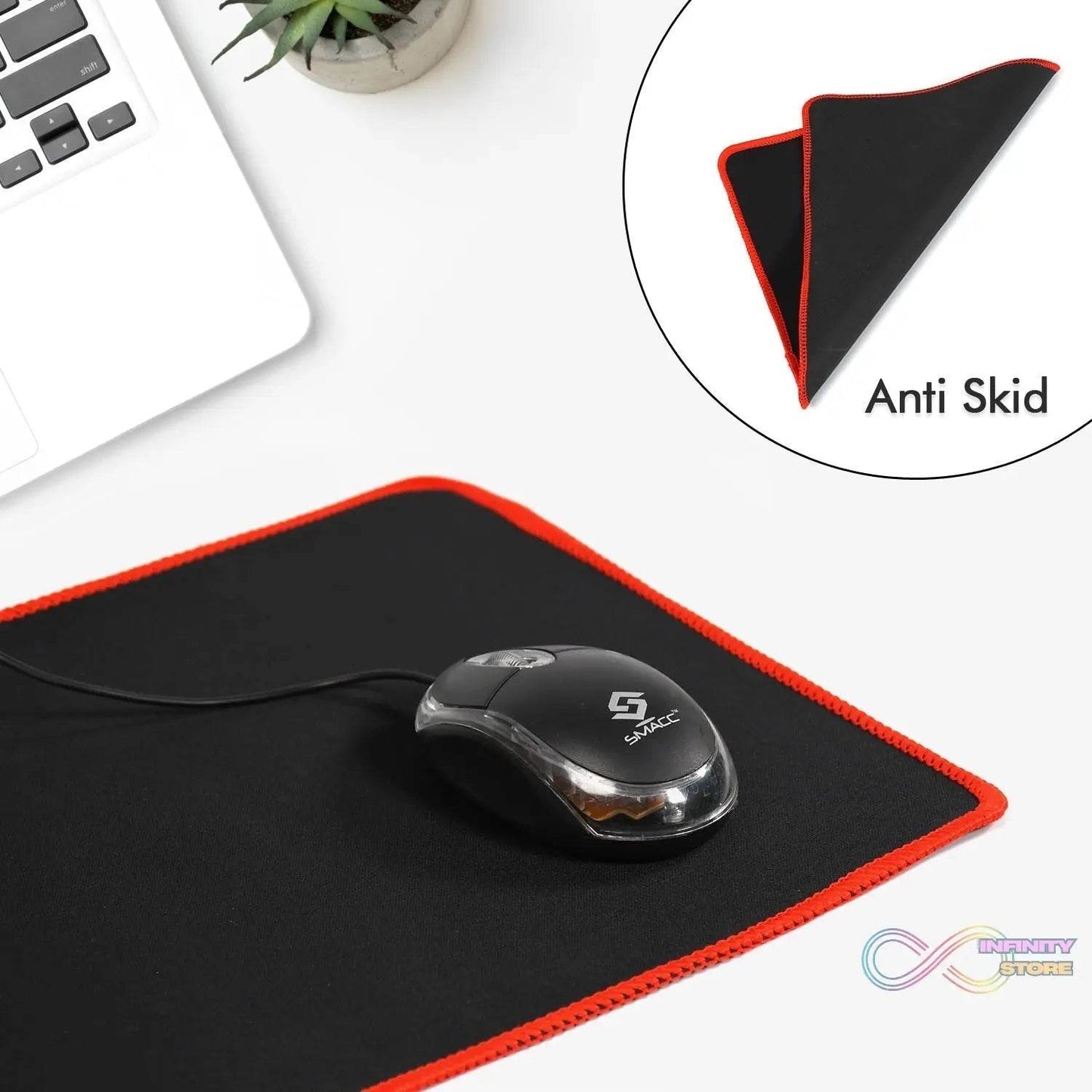 Gaming Mouse Pad Natural Rubber Pad Waterproof Skid Resistant Surface Pad For Gaming & Office Use Mouse Pad - infinityexculsivestore.com