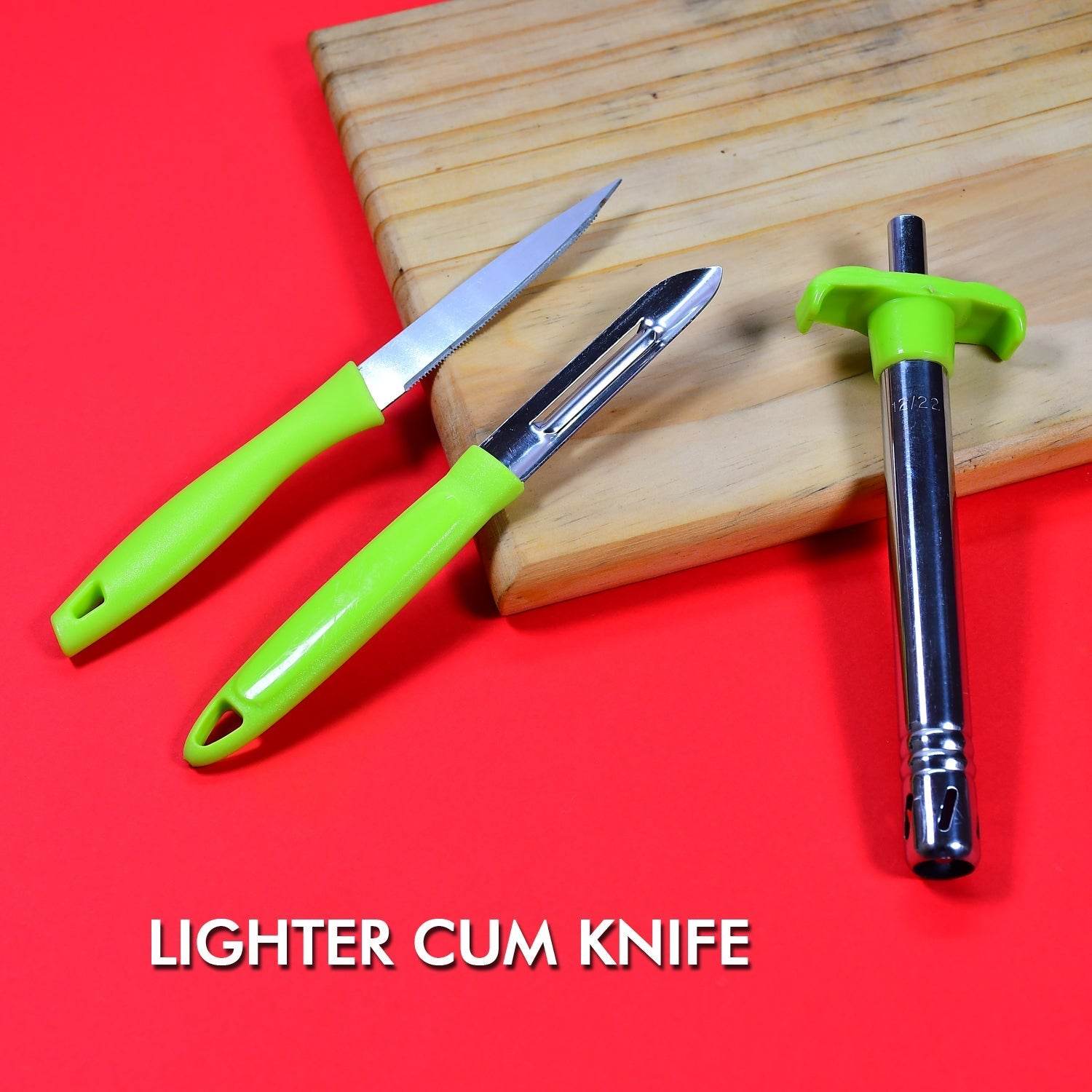 Ganesh 3pc Lighter Cum knife and peeler. - infinityexculsivestore.com