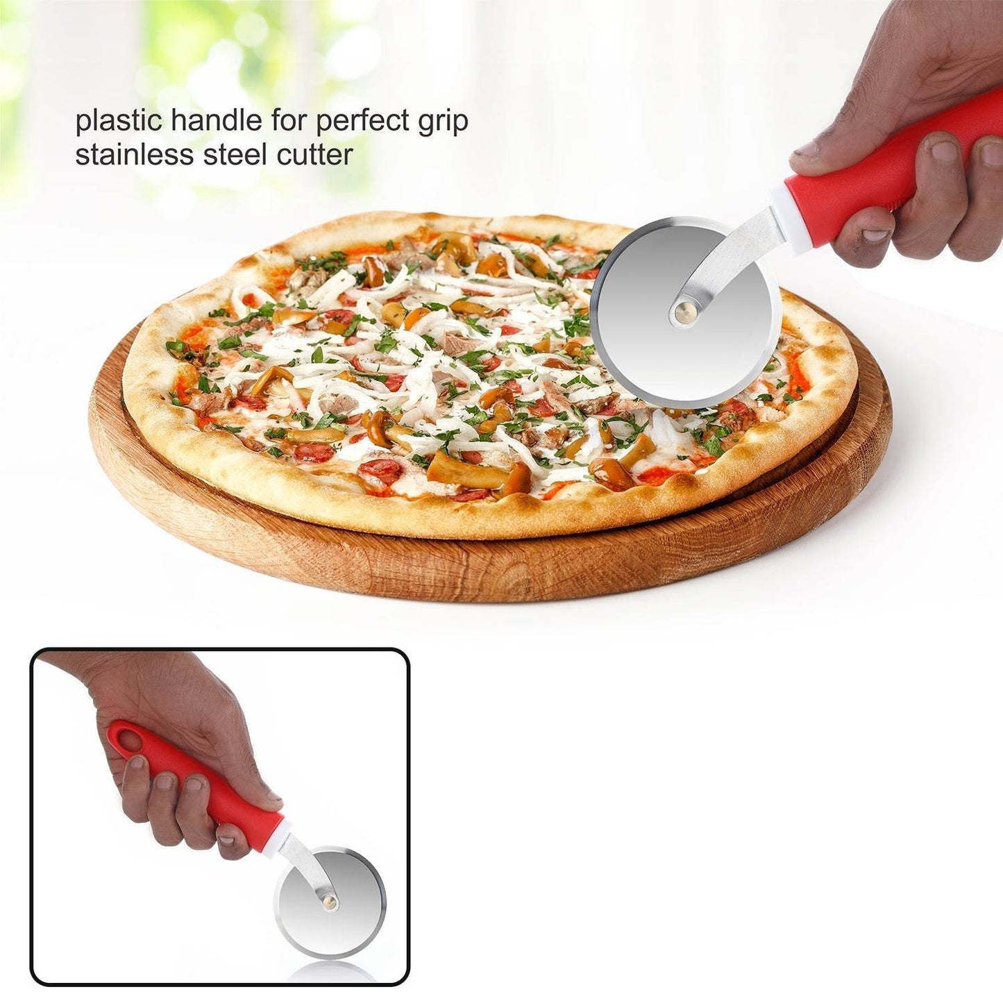 Ganesh GANESH PIZZA / PASTRY CUTTER Wheel Pizza Cutter (Stainless Steel) - infinityexculsivestore.com