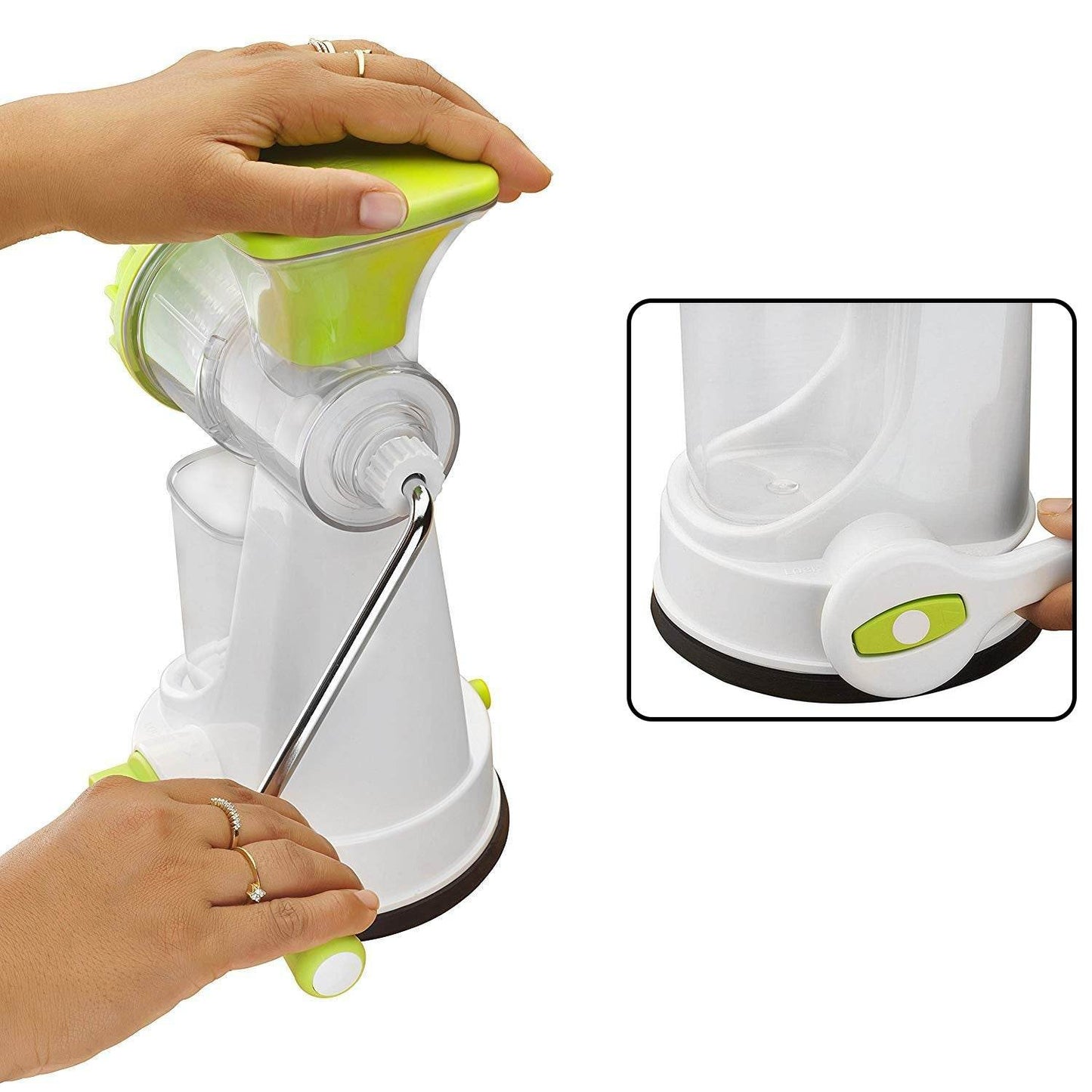 Ganesh Kitchenware Plastic Hand Juicer New Smart Fruit & Vegetable Multipurpose Juicer (Color:Random Green,Blue,Red,Orange) ( Colors May Vary ) (Multicolor Pack of 1) - infinityexculsivestore.com