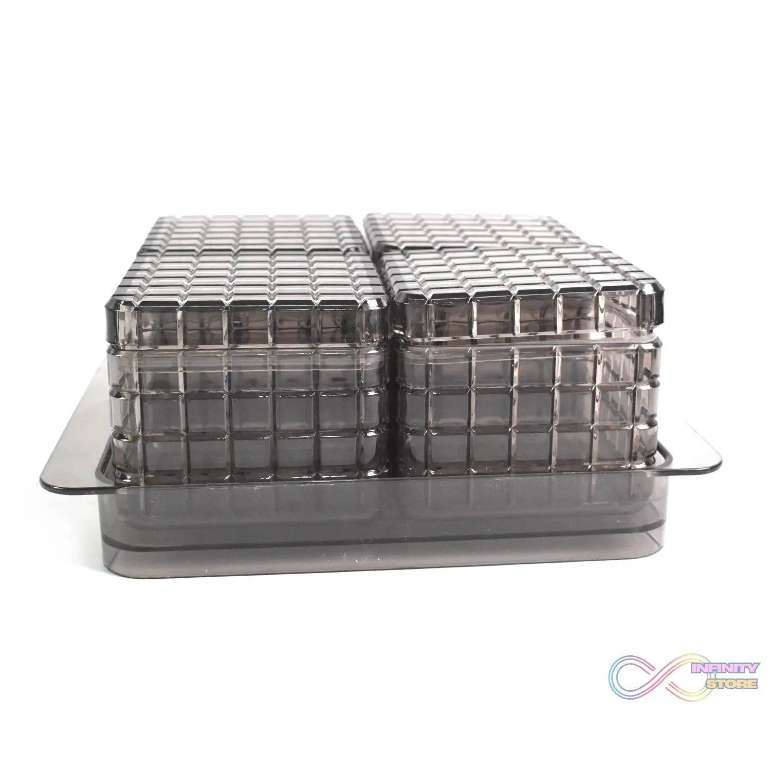 Ganesh Multipurpose Gift Set, Dry fruit (4 Pcs Set / With Tray) - infinityexculsivestore.com