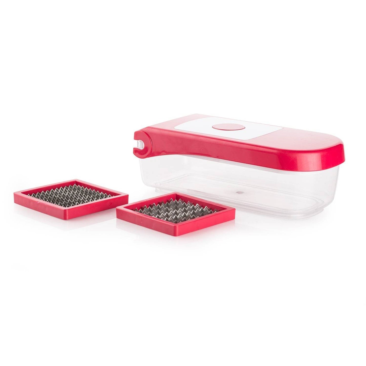 Ganesh Plastic Chopper Vegetable and Fruit Cutter, Red - infinityexculsivestore.com