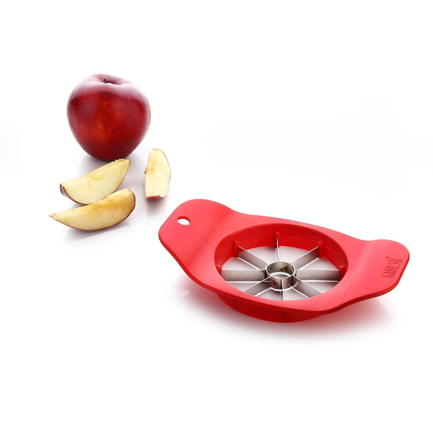 Ganesh Plastic & Stainless Steel Apple cutter (colors may vary) - infinityexculsivestore.com