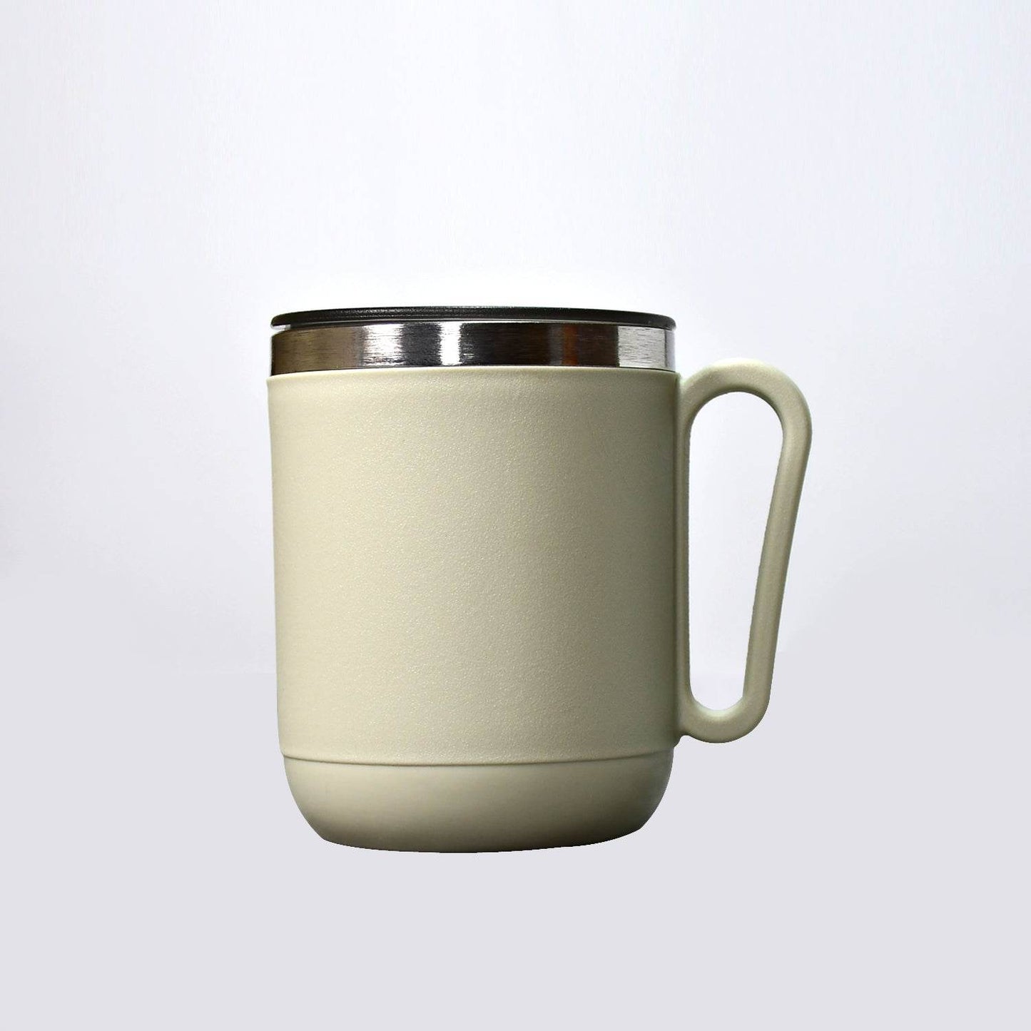 Ganesh Premium Stainless Steel Coffee Mug with heat resistant mug lid. Approx 400Ml mug. - infinityexculsivestore.com