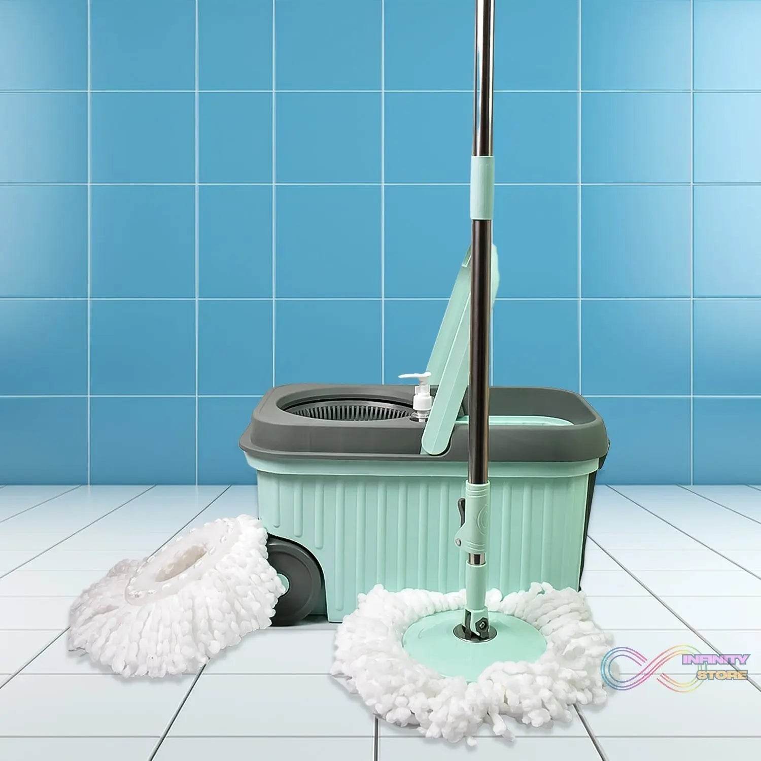 Ganesh Speedo Plastic Spin Mop (1 Set) - infinityexculsivestore.com