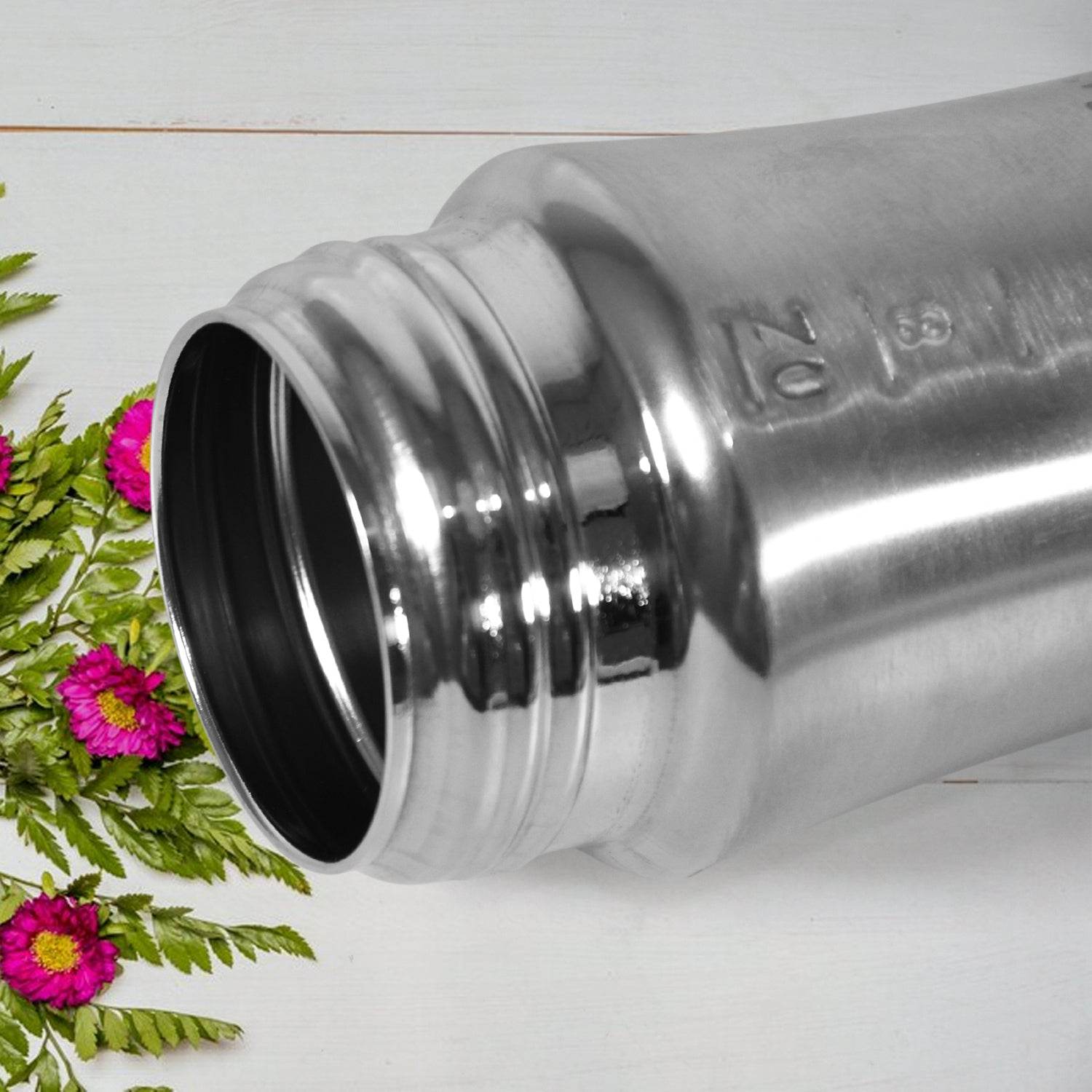 Ganesh Stainless Steel Baby Feeding Bottle, Milk Bottle for New Born / Infants / Toddler Up to 3 Years, BFA Free (250 ML Approx) - infinityexculsivestore.com