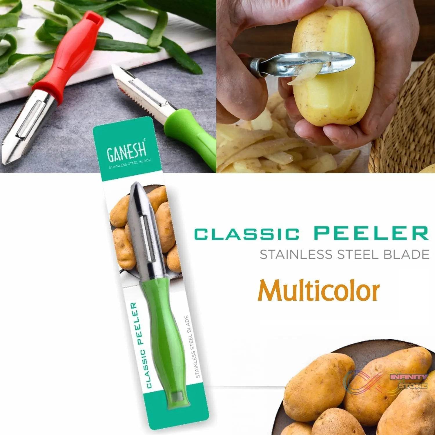 Ganesh Stainless Steel Classic Peeler - infinityexculsivestore.com