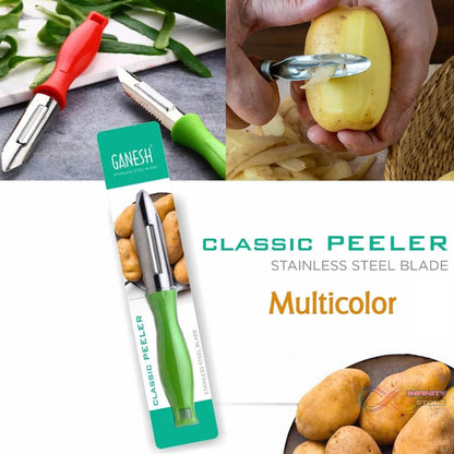 Ganesh Stainless Steel Classic Peeler - infinityexculsivestore.com