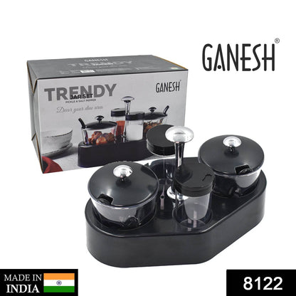 Ganesh rendy Condiment set For Kitchen Transparent jar For Easy To Access Spice 1 Piece Spice Set (Plastic) - infinityexculsivestore.com