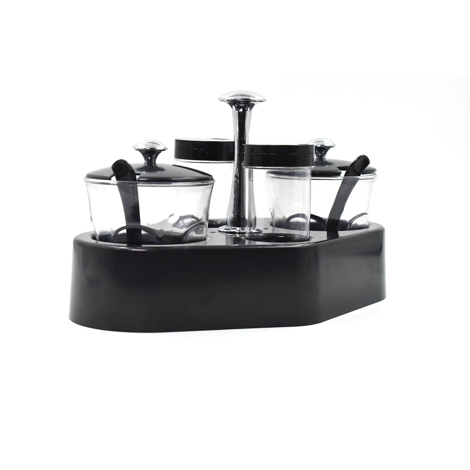 Ganesh rendy Condiment set For Kitchen Transparent jar For Easy To Access Spice 1 Piece Spice Set (Plastic) - infinityexculsivestore.com