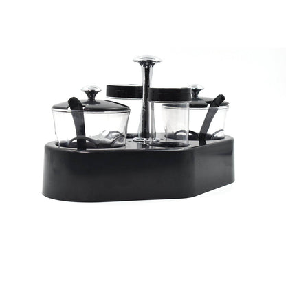 Ganesh rendy Condiment set For Kitchen Transparent jar For Easy To Access Spice 1 Piece Spice Set (Plastic) - infinityexculsivestore.com