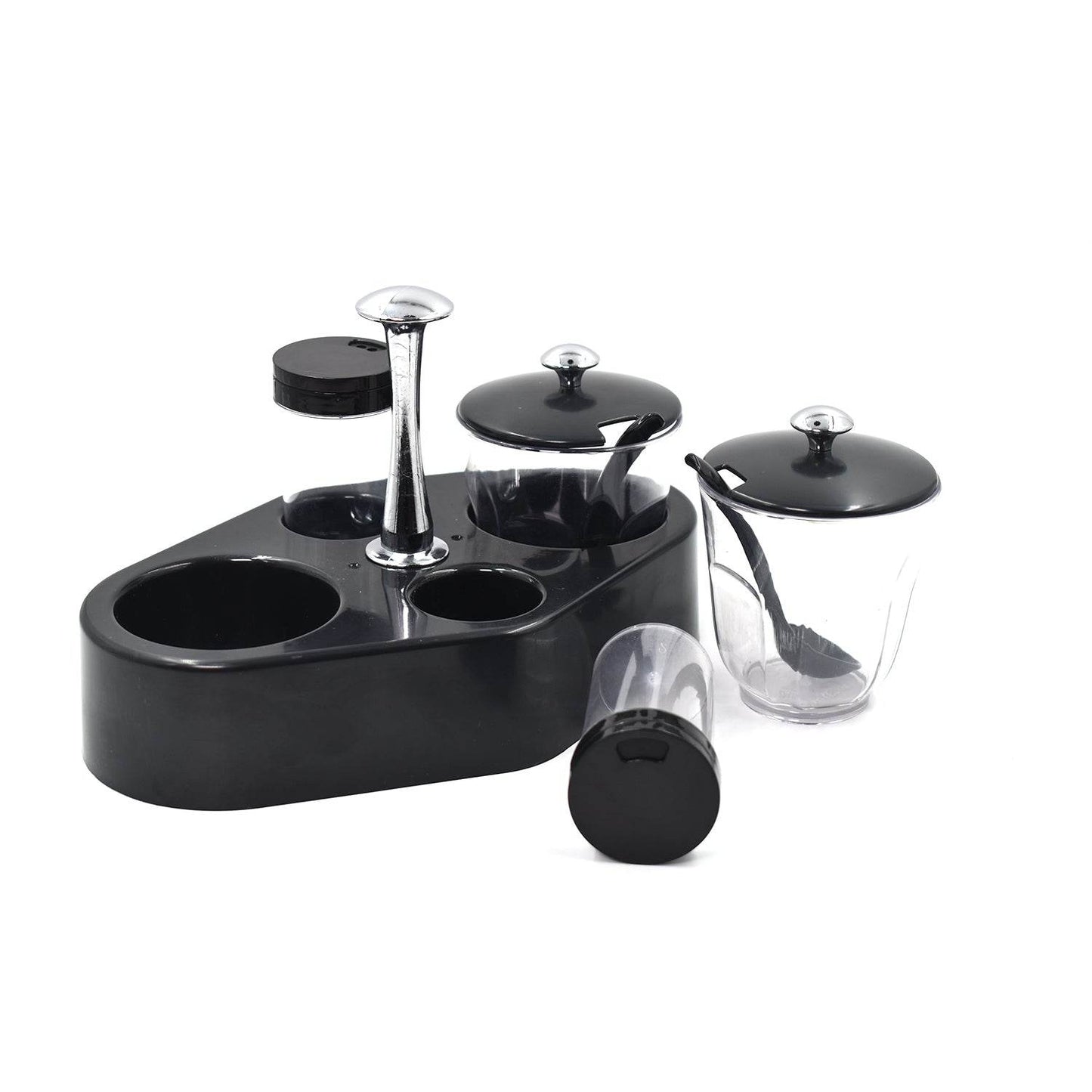 Ganesh rendy Condiment set For Kitchen Transparent jar For Easy To Access Spice 1 Piece Spice Set (Plastic) - infinityexculsivestore.com
