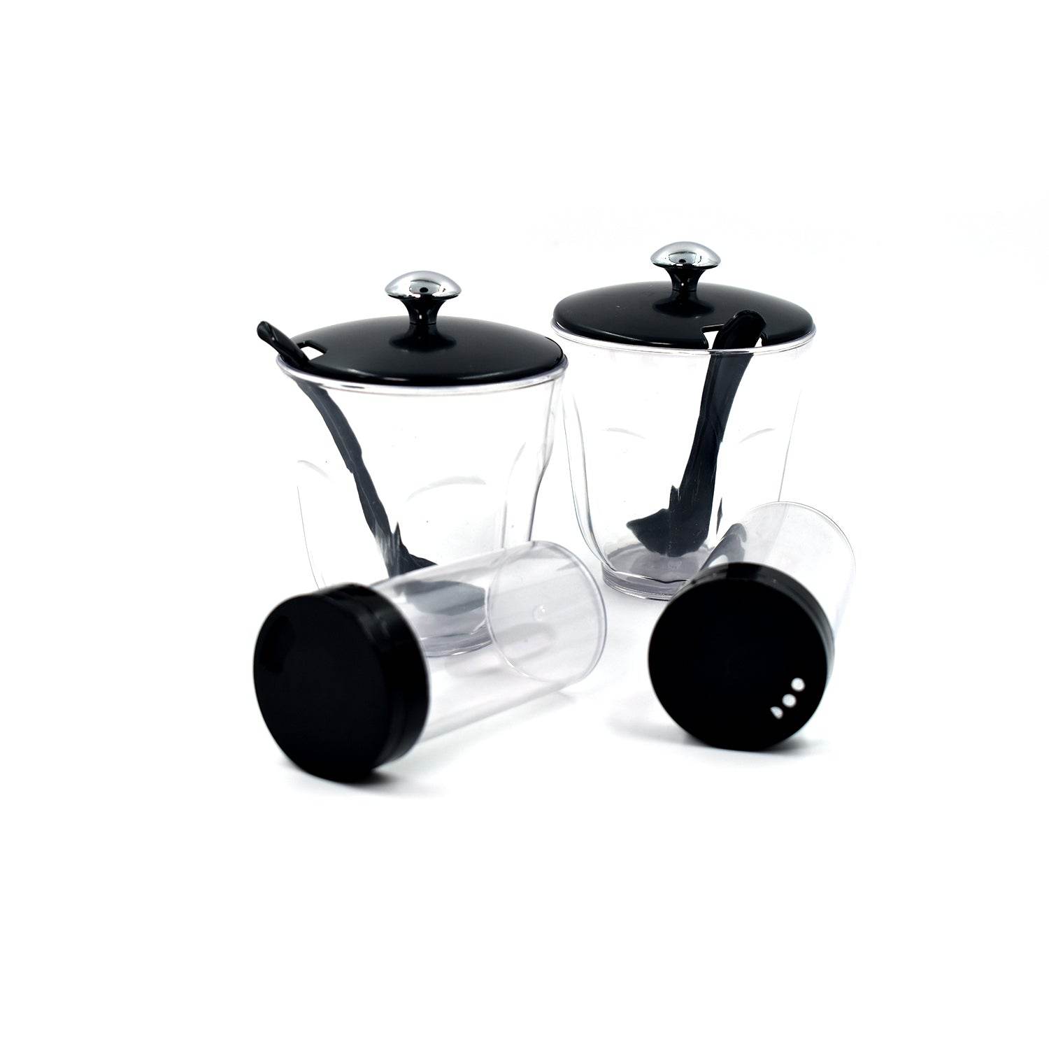 Ganesh rendy Condiment set For Kitchen Transparent jar For Easy To Access Spice 1 Piece Spice Set (Plastic) - infinityexculsivestore.com