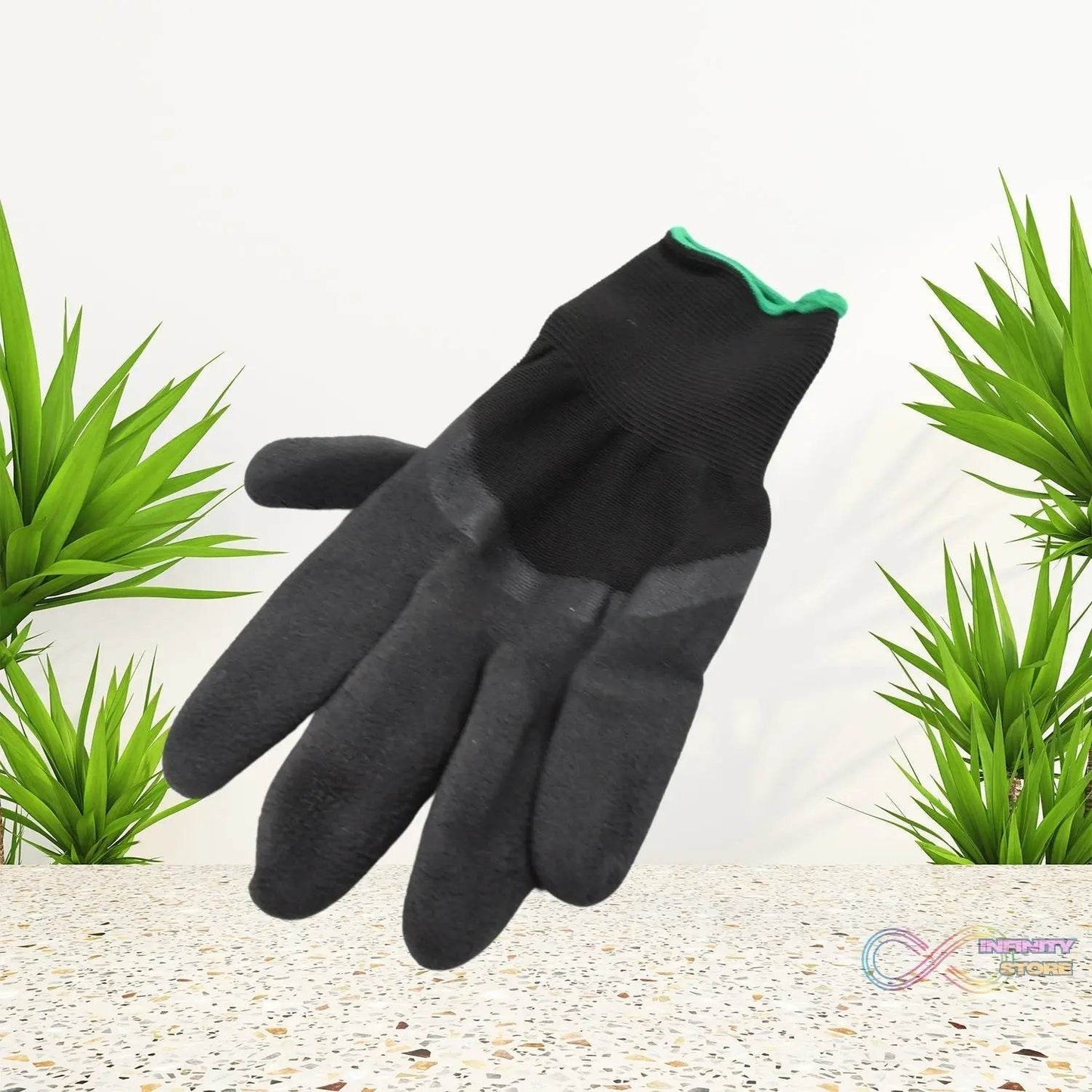 Garden Farming Gloves With Hand Fingertips & Plastic Claws (1 Pair) - infinityexculsivestore.com