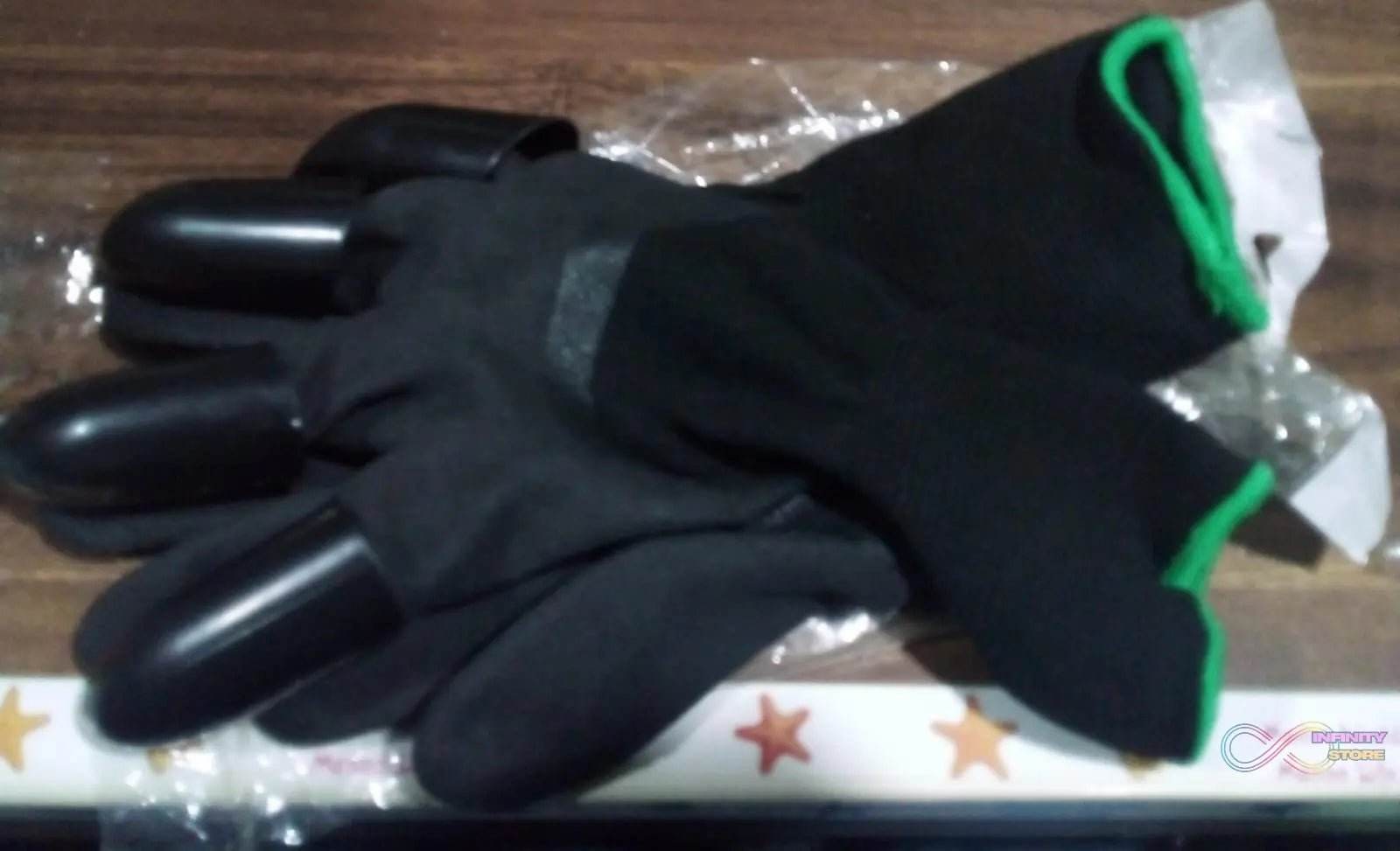 Garden Farming Gloves With Hand Fingertips & Plastic Claws (1 Pair) - infinityexculsivestore.com