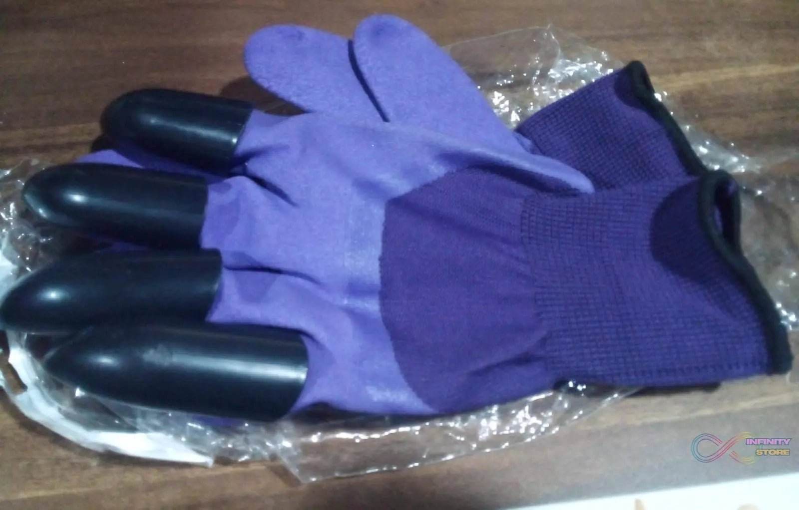 Garden Farming Gloves With Hand Fingertips & Plastic Claws (1 Pair) - infinityexculsivestore.com