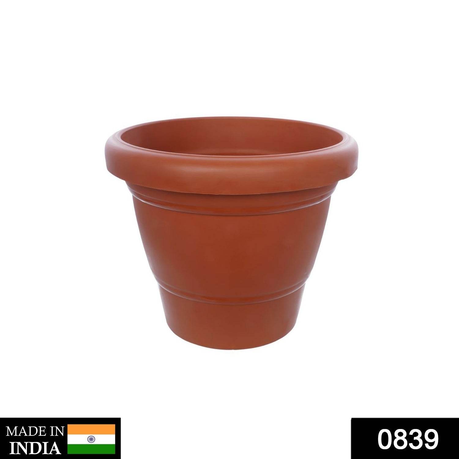 Garden Heavy Plastic Planter Pot / Gamla 6 inch (Brown, Pack of 1, Small) - infinityexculsivestore.com