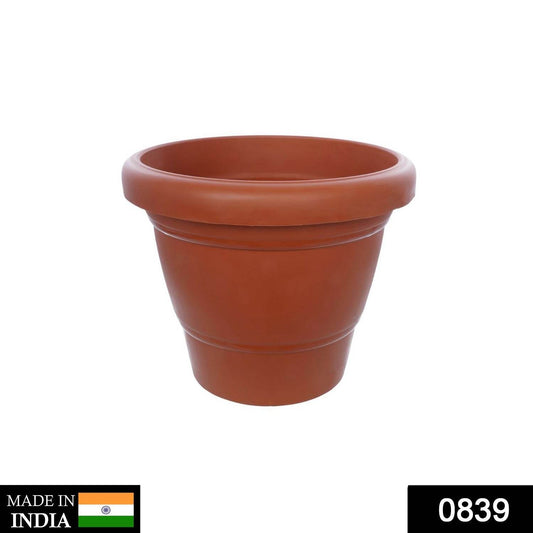 Garden Heavy Plastic Planter Pot / Gamla 6 inch (Brown, Pack of 1, Small) - infinityexculsivestore.com