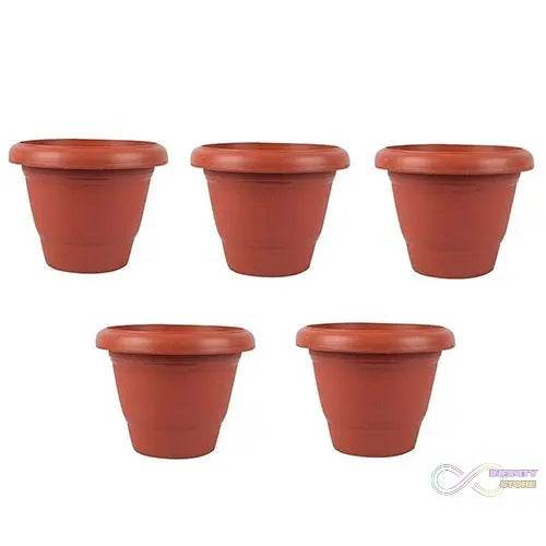 Garden Heavy Plastic Planter Pot / Gamla (Brown, Pack of 1) - infinityexculsivestore.com