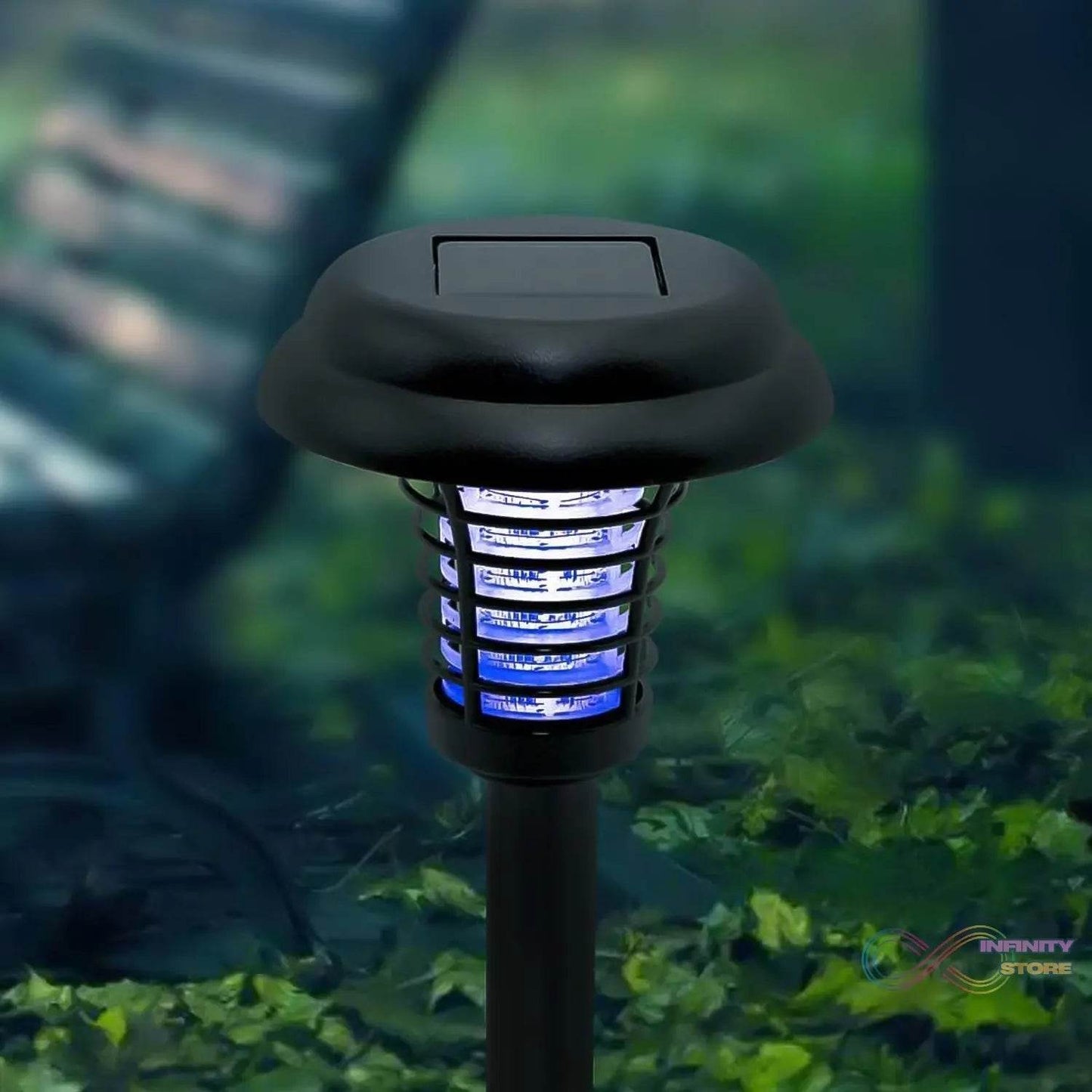 Garden Lighting UV LED Solar Powered LED Mosquito Trap / Bug Zapper (2 Pc) - infinityexculsivestore.com