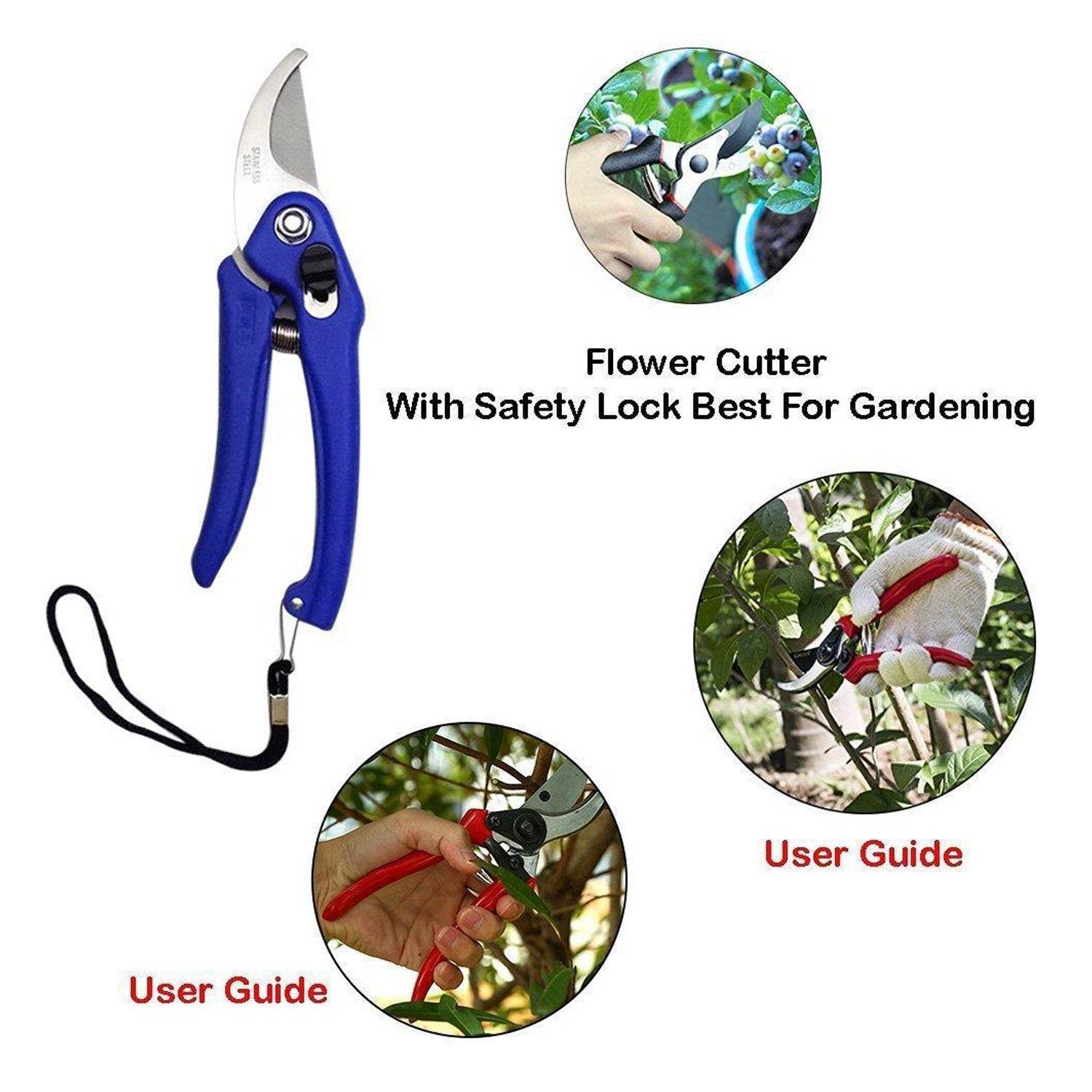 Garden Shears Pruners Scissor for Cutting Branches, Flowers, Leaves, Pruning Seeds - infinityexculsivestore.com