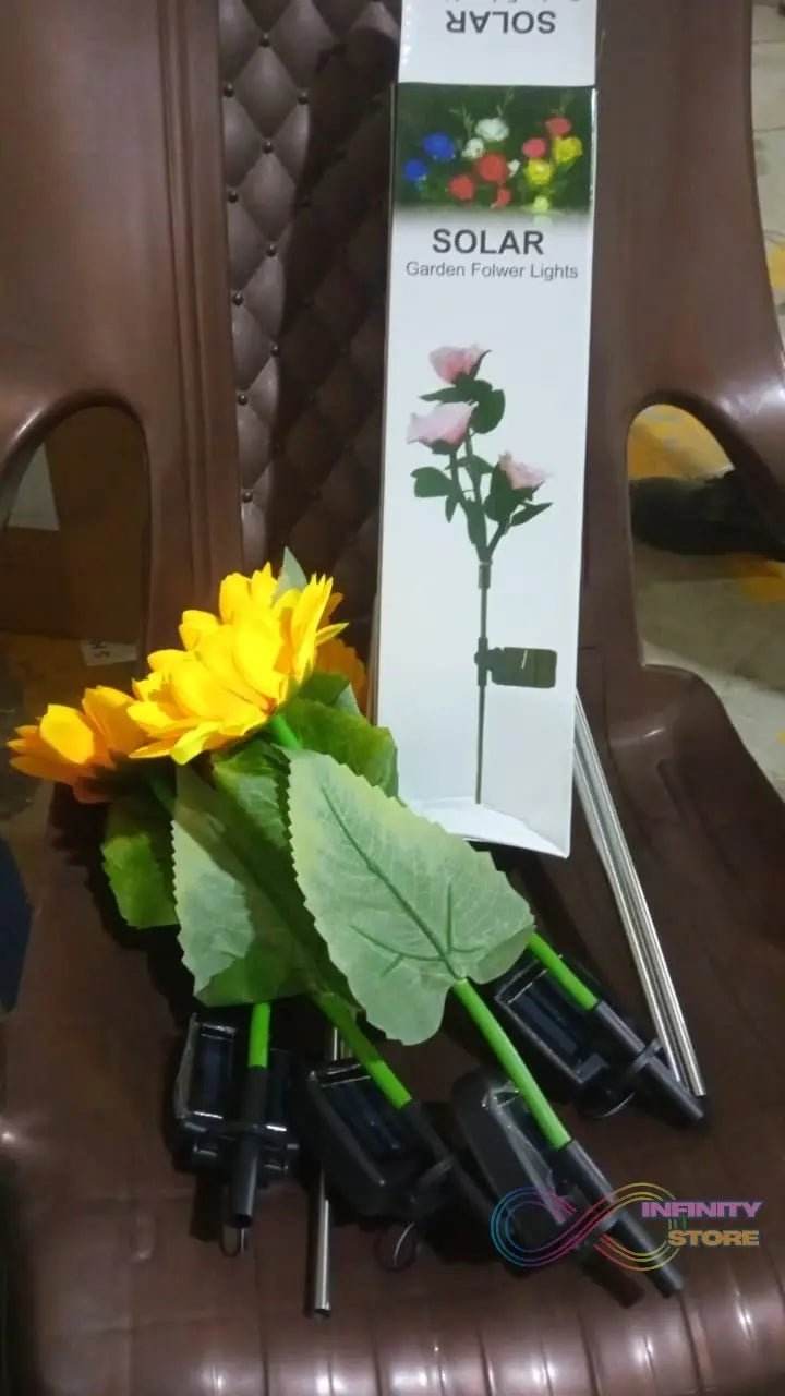 Garden Solar Sunflower Outdoor LED Light Inserted Ground Simulation Plant (4 Pcs Set) - infinityexculsivestore.com