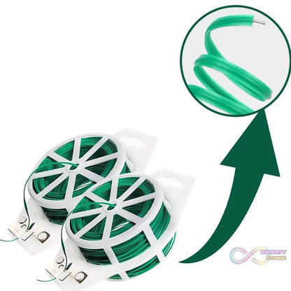 Garden Wire, Sturdy Plant Ties for Support, Garden Ties with Cutter for Tomatoes Vines, Plant Wire Tie Wire for Indoor, Outdoor, Home and Office Use (50 Mtr) - infinityexculsivestore.com