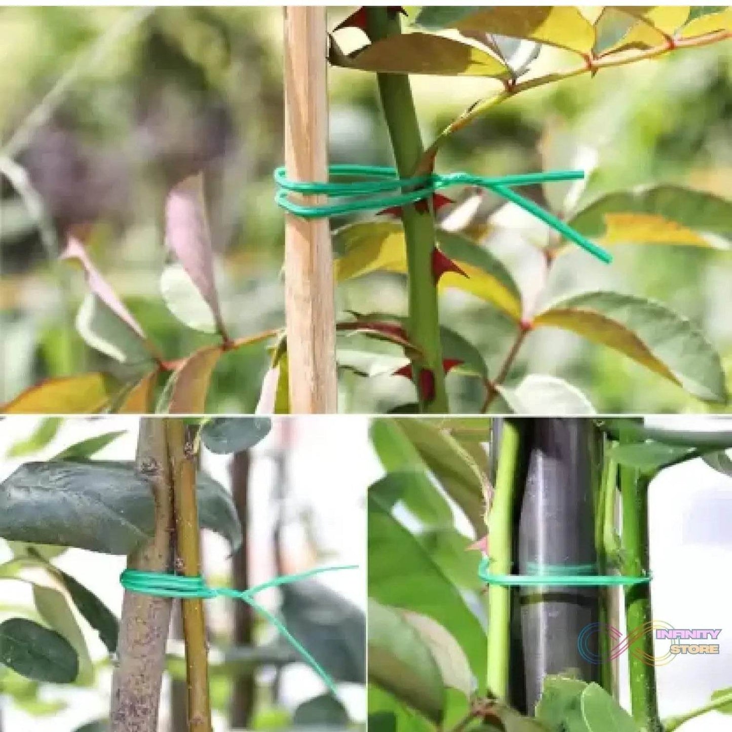 Garden Wire, Sturdy Plant Ties for Support, Garden Ties with Cutter for Tomatoes Vines, Plant Wire Tie Wire for Indoor, Outdoor, Home and Office Use (50 Mtr) - infinityexculsivestore.com