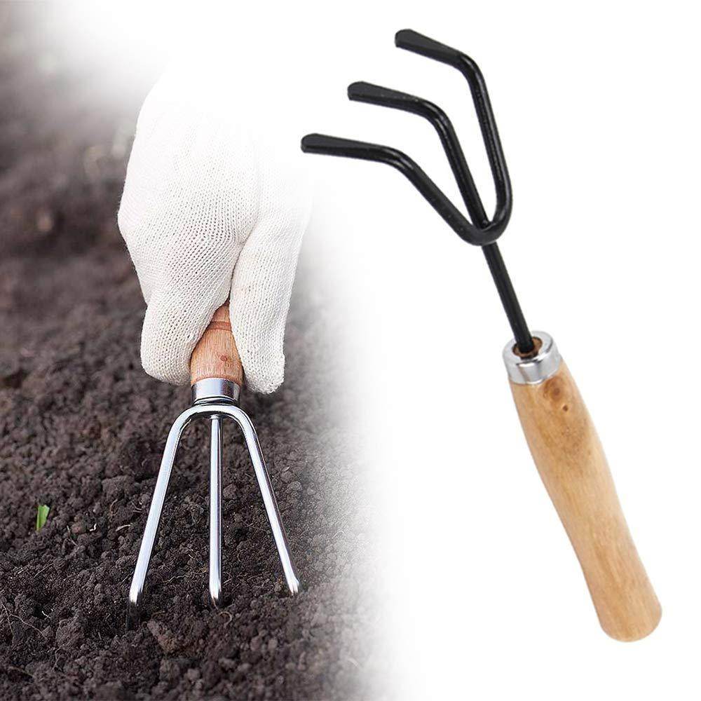 Gardening Tools Seed Handheld Shovel Rake Spade Trowel with Pruning Shear - infinityexculsivestore.com