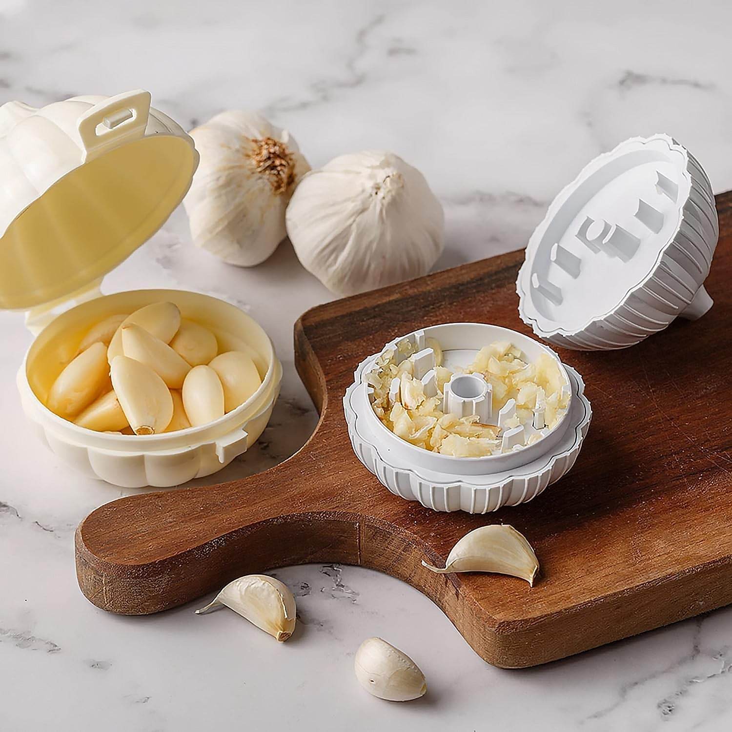 Garlic Press Sharpener Device Household Portable Manual Chili Ginger Garlic Masher Crusher Garlic Press, Garlic Crusher, Garlic Chopper, Garlic Grinder - infinityexculsivestore.com