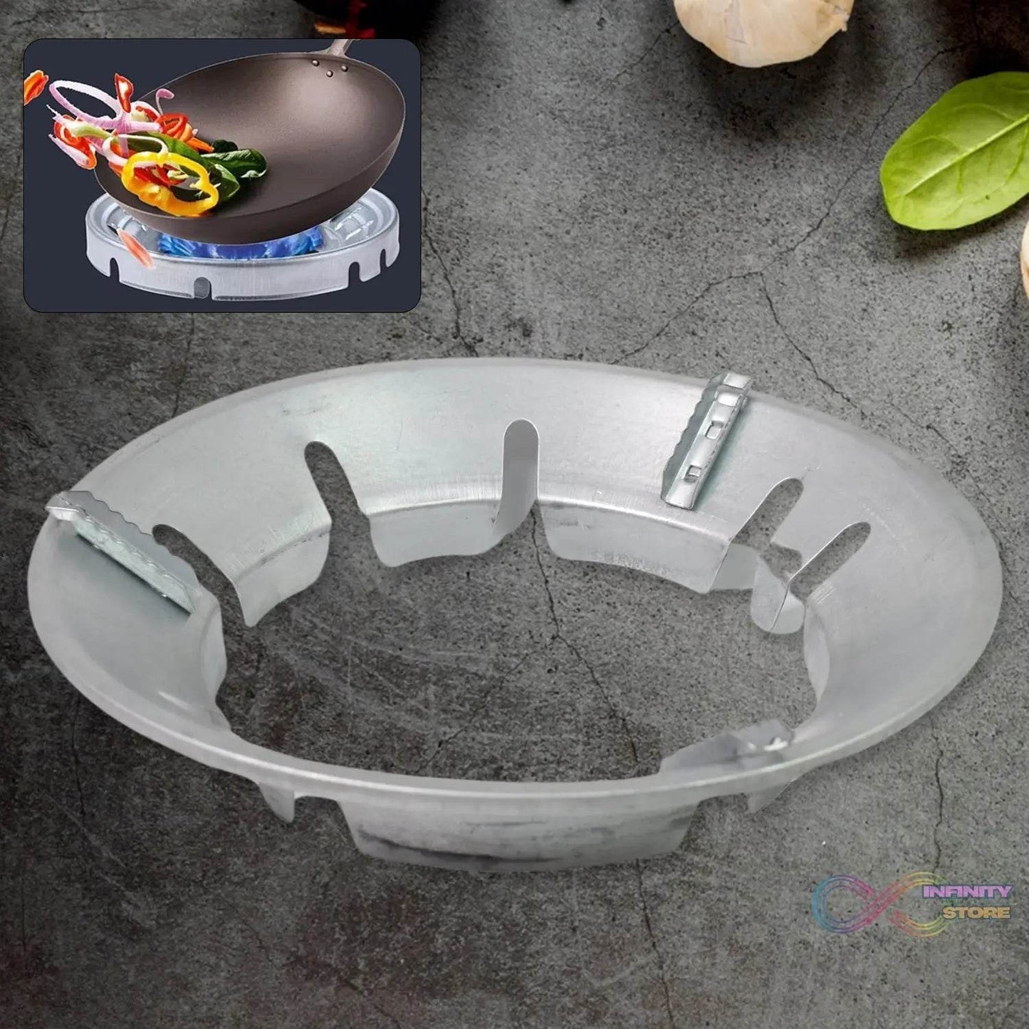 Gas Stove Burner Cover / Stand (221 Gm / 1 Pc) - infinityexculsivestore.com