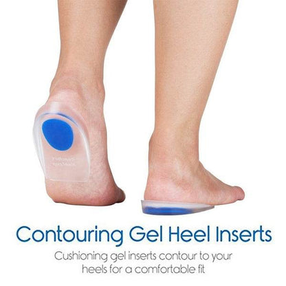 Gel Heel cups Silicon Heel Pad for Heel Ankle Pain - infinityexculsivestore.com