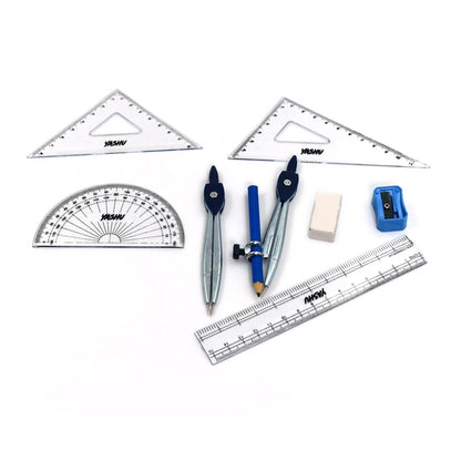 Geometry Box 10 Pc For Students Of Schools And Colleges Especially Used During The Time Of Study And Learning Etc. - infinityexculsivestore.com