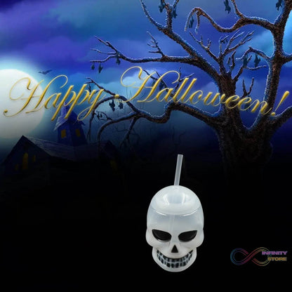 Ghost Face Bottle Water Bottle, Drinking Cup with Lid and Straw, Party Favors Summer Hawaiian and Beach Party Decorations for Kids Adults With Brown Box(1 Pc) - infinityexculsivestore.com