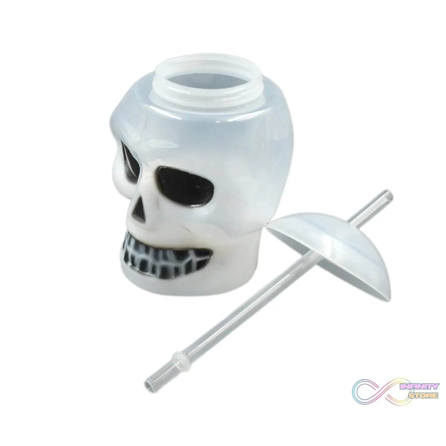 Ghost Face Bottle Water Bottle, Drinking Cup with Lid and Straw, Party Favors Summer Hawaiian and Beach Party Decorations for Kids Adults With Brown Box(1 Pc) - infinityexculsivestore.com