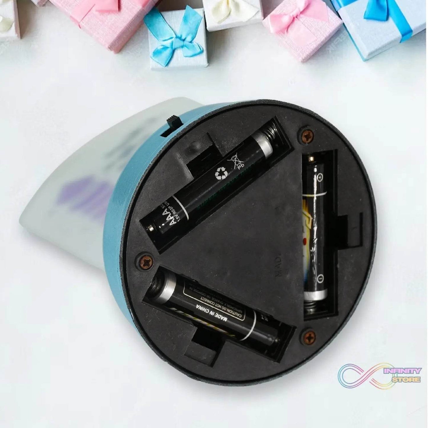 Cute Cartoon Lovely Gift Night Light, Multi-Color Light, Showpiece Valentine's Day Gift, Cute Anniversary, Wedding, Birthday, Unique Gift, Home Decoration Gift, Battery Operated (3 Battery Included) - infinityexculsivestore.com