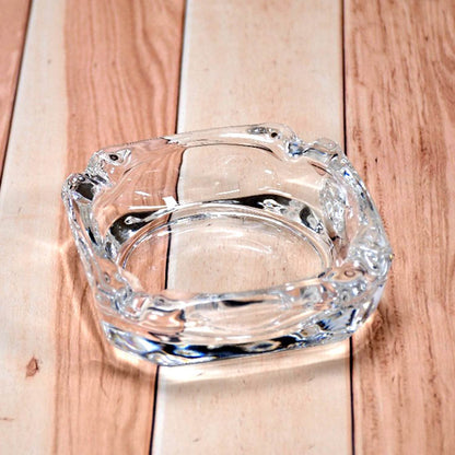 Glass Brunswick Crystal Quality Cigar Cigarette Ashtray Round Tabletop for Home Office Indoor Outdoor Home Decor - infinityexculsivestore.com