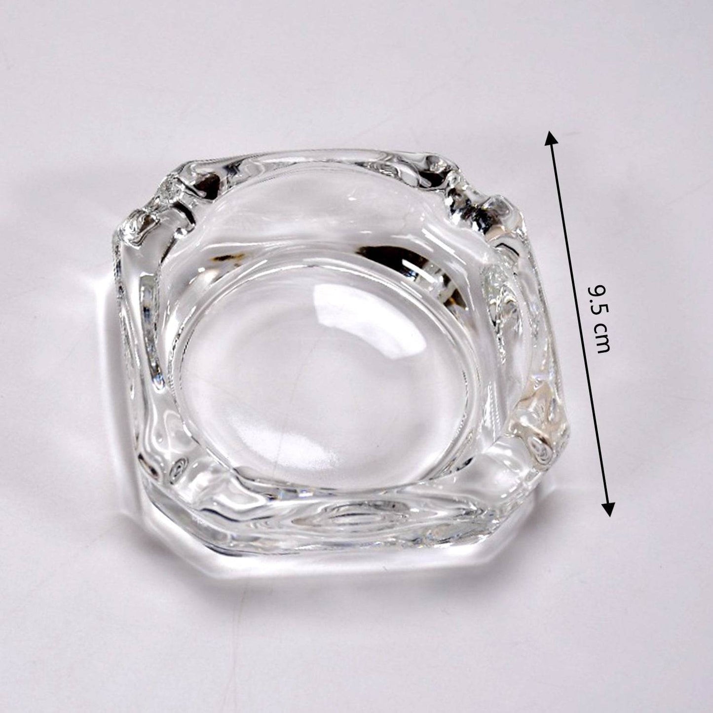 Glass Brunswick Crystal Quality Cigar Cigarette Ashtray Round Tabletop for Home Office Indoor Outdoor Home Decor - infinityexculsivestore.com