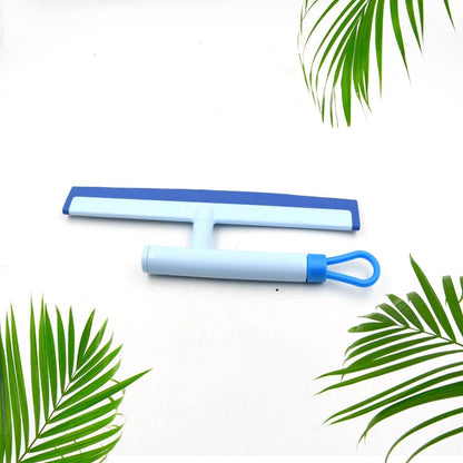 Glass Cleaning Wiper Window Cleaner, for Bathroom, Windows, and Car Glass, Window Mirror Scraper Brush with Soft Rubber - infinityexculsivestore.com