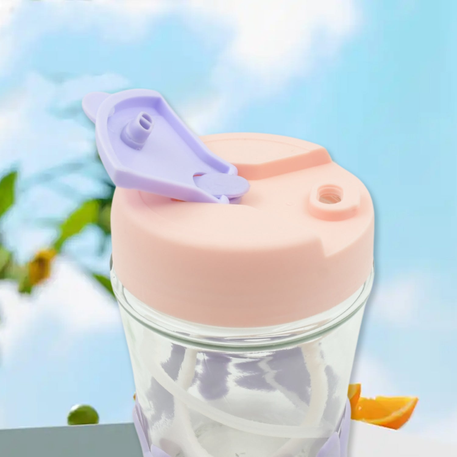 Printed Coffee Cup with Lid and Glass Cup for Tea and Coffee Mug, Set of 1, Glass Cappuccinos Cup, Espresso Cup, Big Juice Milk Cup,Green Tea Mug, portable alphabet water cups, high - value coffee cups 350 Ml - infinityexculsivestore.com