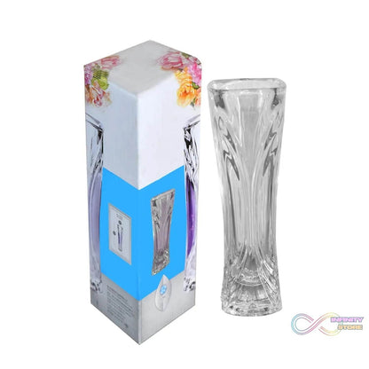 Glass Flower Pot, Crystal Clear Vase for Living - infinityexculsivestore.com