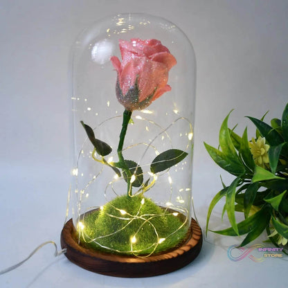 Glass Flower with Led Light Great Gift (1 Set) - infinityexculsivestore.com