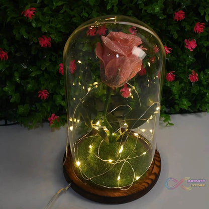 Glass Flower with Led Light Great Gift (1 Set) - infinityexculsivestore.com