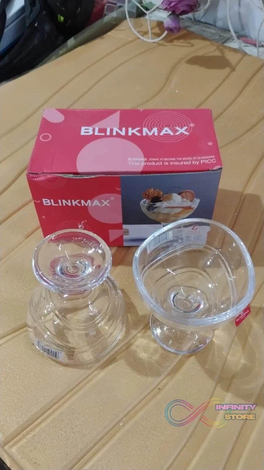 Glass Footed Dessert Bowl, Ice Cream Cup (2 Pcs Set) - infinityexculsivestore.com
