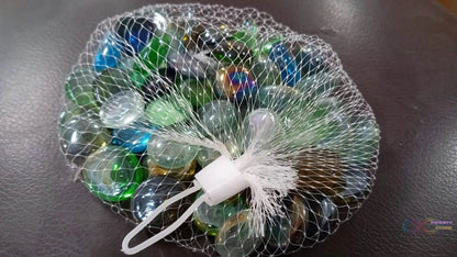 Glass Gem Stone, Flat Round Marbles Pebbles for Vase Fillers, Attractive pebbles for Aquarium Fish Tank. - infinityexculsivestore.com