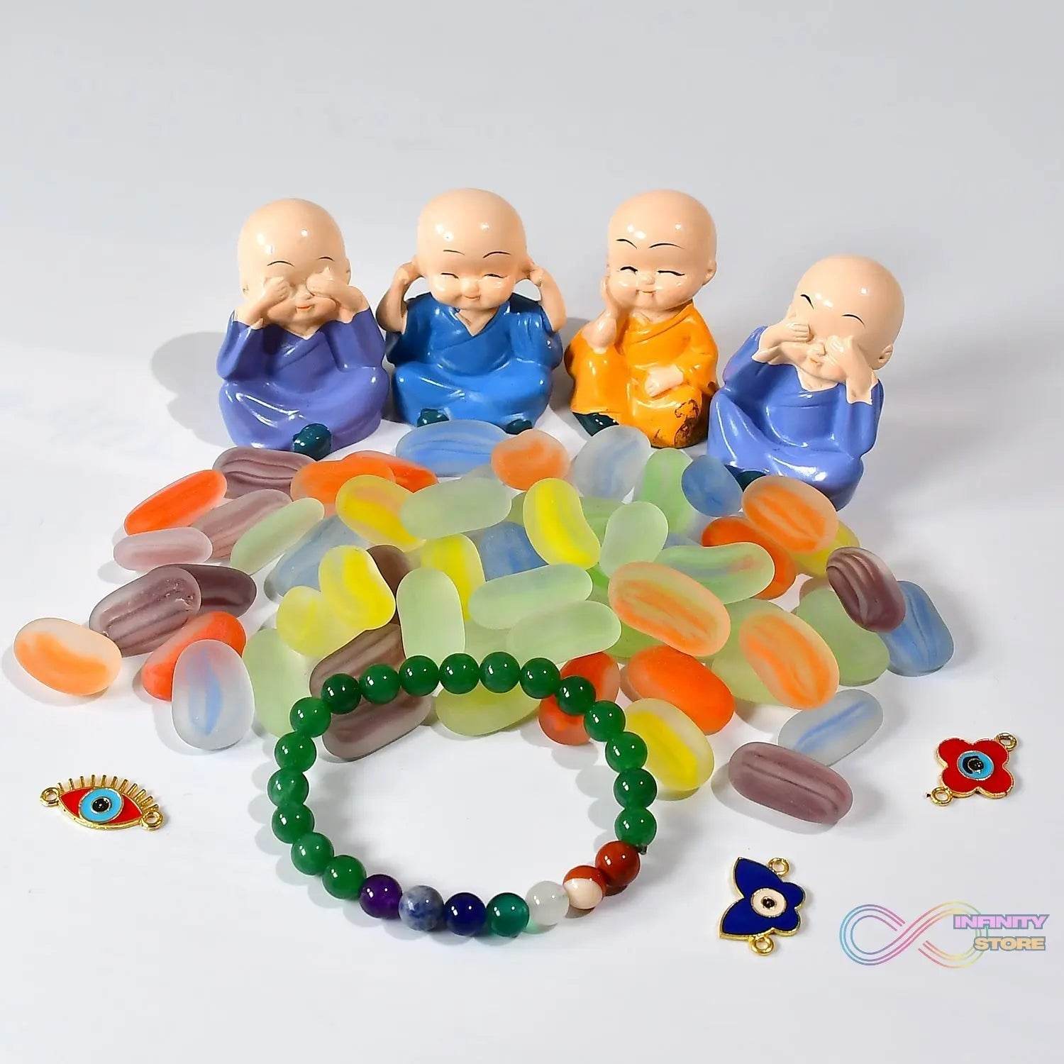 Glass Gem Stone, Flat Round Marbles Pebbles for Vase Fillers, Attractive pebbles for Aquarium Fish Tank. - infinityexculsivestore.com