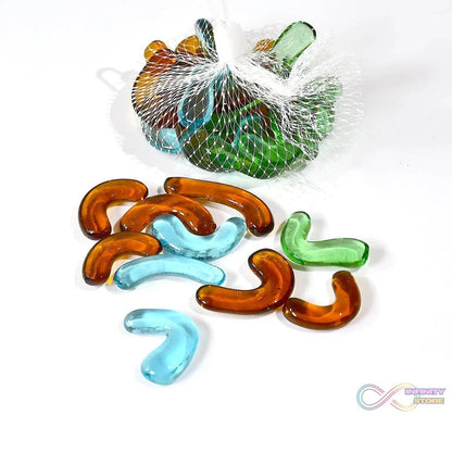 Glass Gem Stone, Flat Round Marbles Pebbles for Vase Fillers, Attractive pebbles for Aquarium Fish Tank. - infinityexculsivestore.com