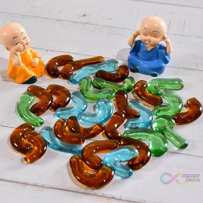 Glass Gem Stone, Flat Round Marbles Pebbles for Vase Fillers, Attractive pebbles for Aquarium Fish Tank. - infinityexculsivestore.com