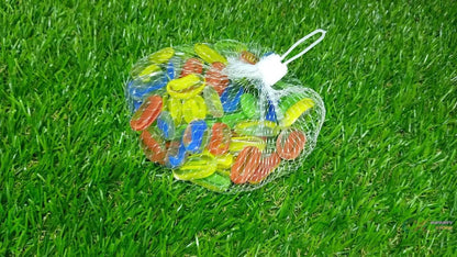 Glass Gem Stone, Flat Round Marbles Pebbles for Vase Fillers, Attractive pebbles for Aquarium Fish Tank. - infinityexculsivestore.com