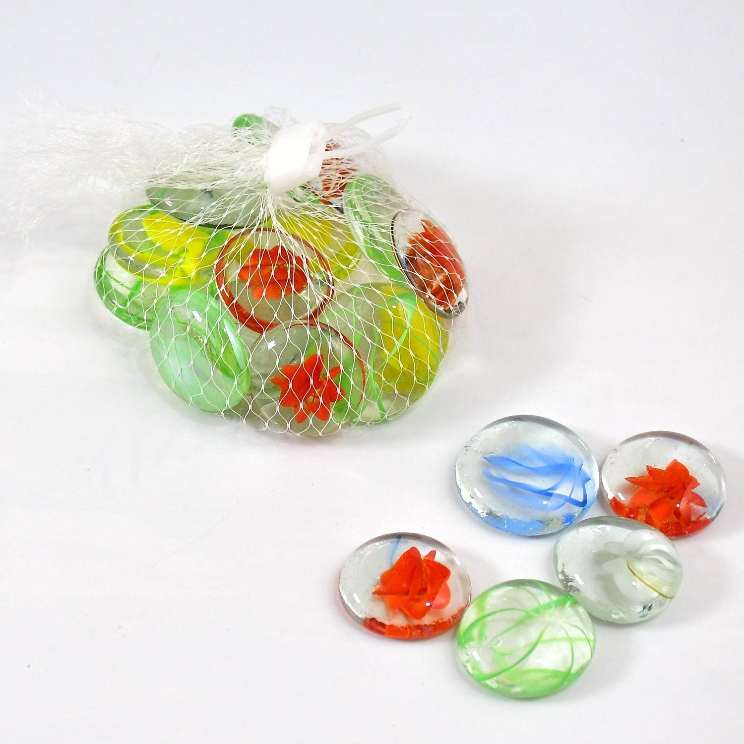 Glass Gem Stone, Flat Round Marbles Pebbles for Vase Fillers, Attractive pebbles for Aquarium Fish Tank. - infinityexculsivestore.com